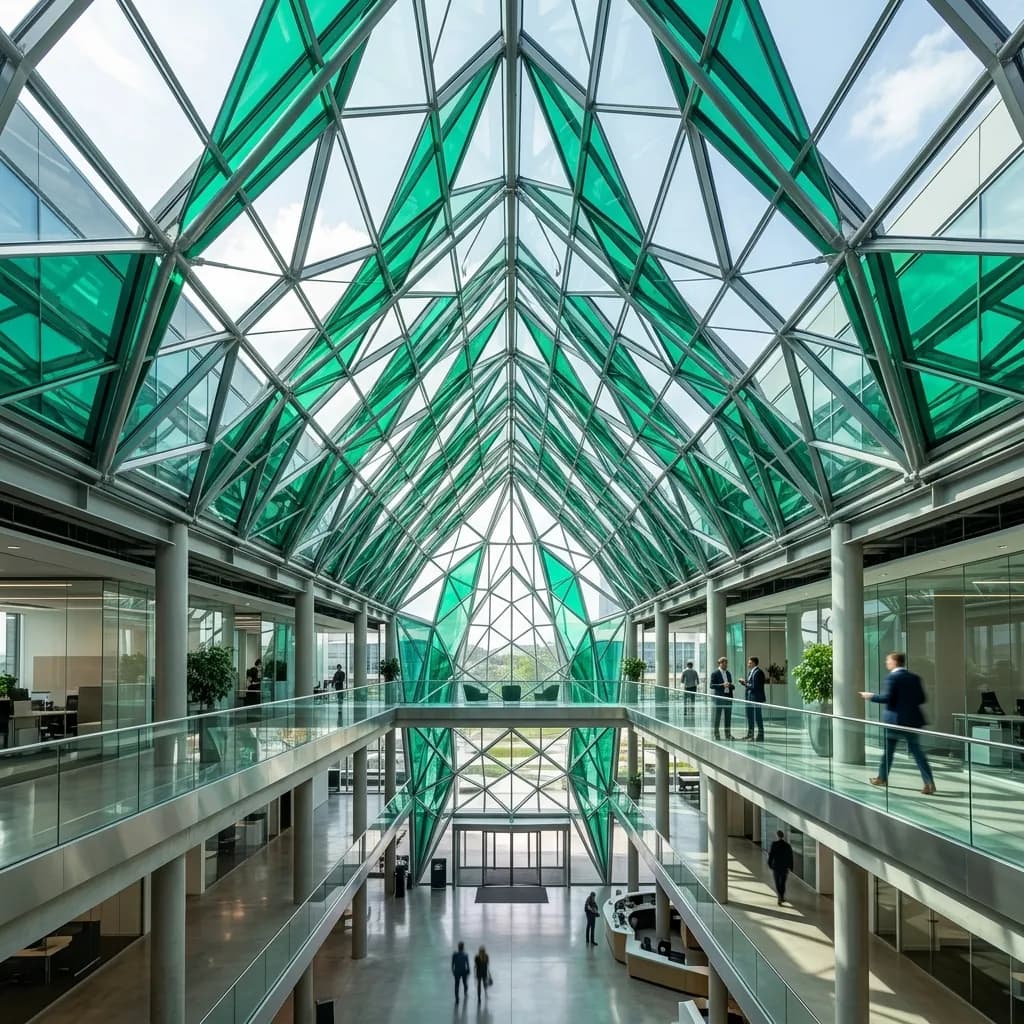 Corporate excellence — modern professional office environment