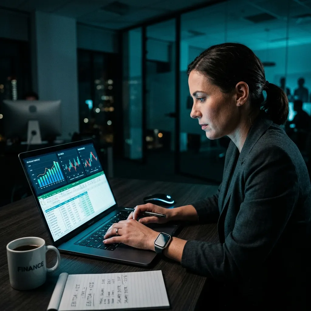 Professional financial management dashboard showing payroll data
